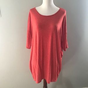 EUC LULAROE Irma S Small Red Coral